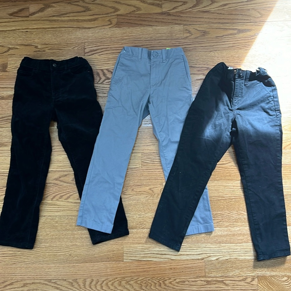 Lot of 3 boy’s pants sized 7 and 7 slim.
